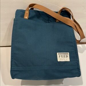 FEED Market Tote in Color: Teal